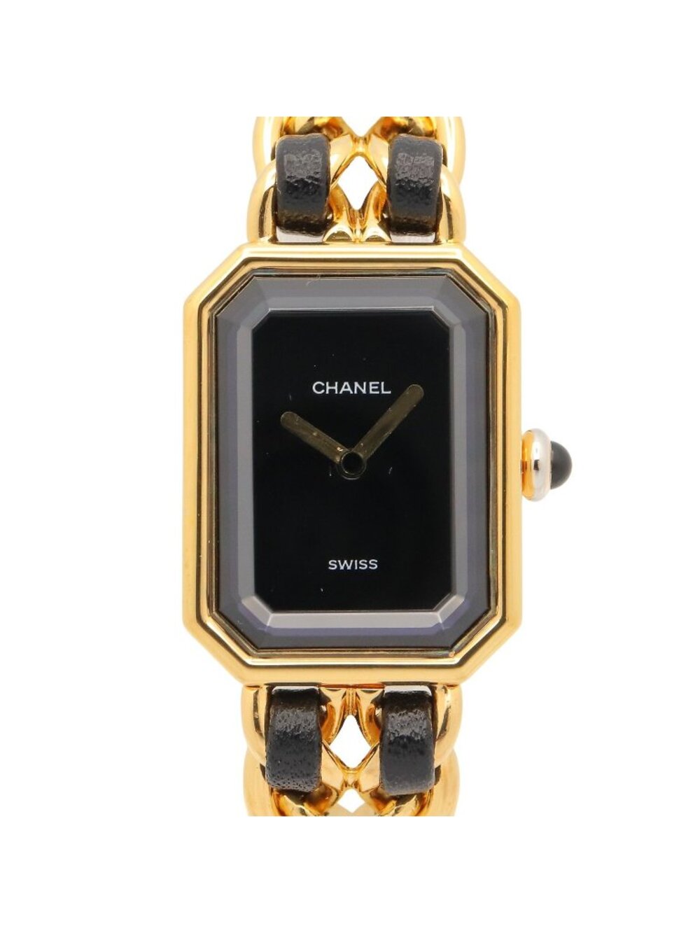Chanel Watch Premiere S Black Leather